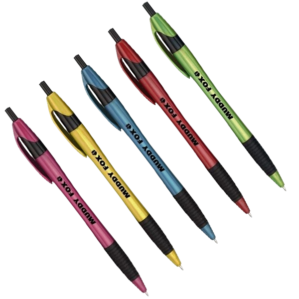 300 Custom Printed Gripped Slim Retractable Pens