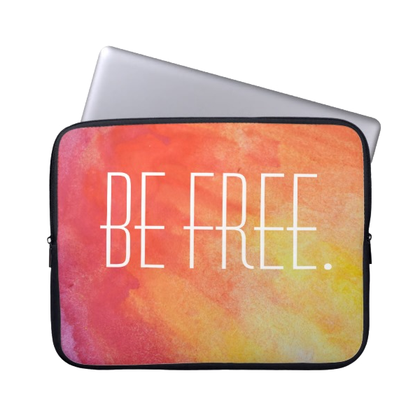 Be Free Tie Dye Laptop Sleeve