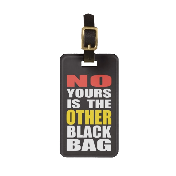 Black Other Black Bag Luggage Tag