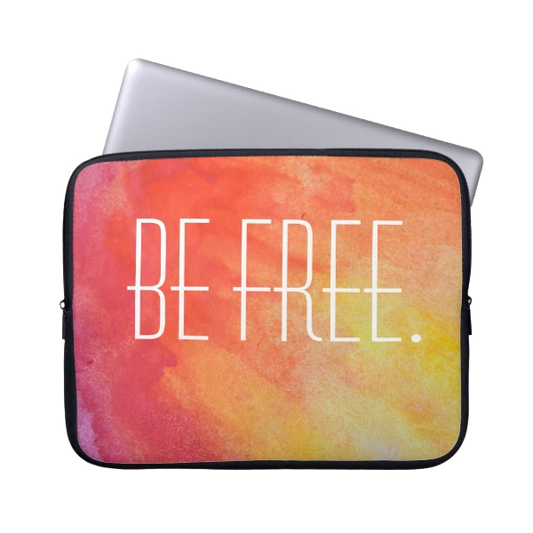 Be Free Tie Dye Laptop Sleeve